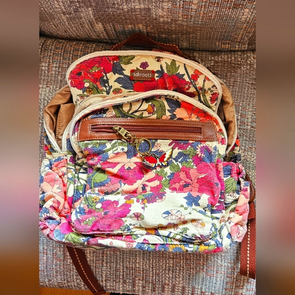 Sakroots Floral Backpack with Laptop Compartment - Picture 3 of 16